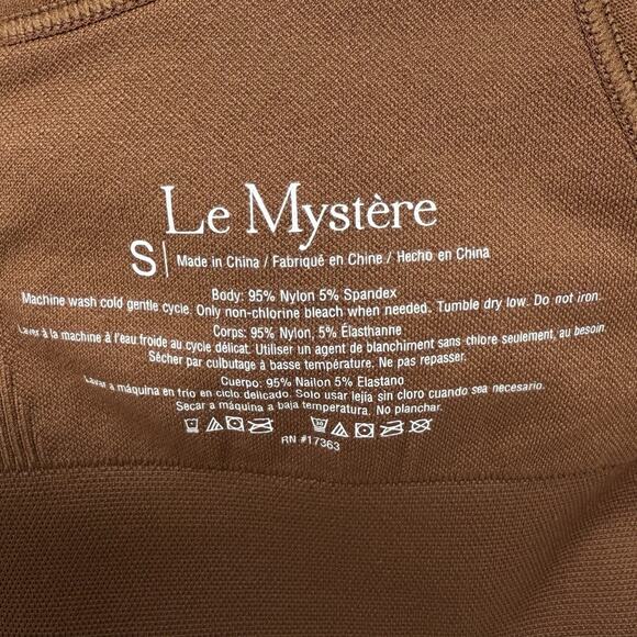 Le Mystère Seamless Comfort Bra Womens Small Bronzite Brown Wireless Stretch - Picture 2 of 9